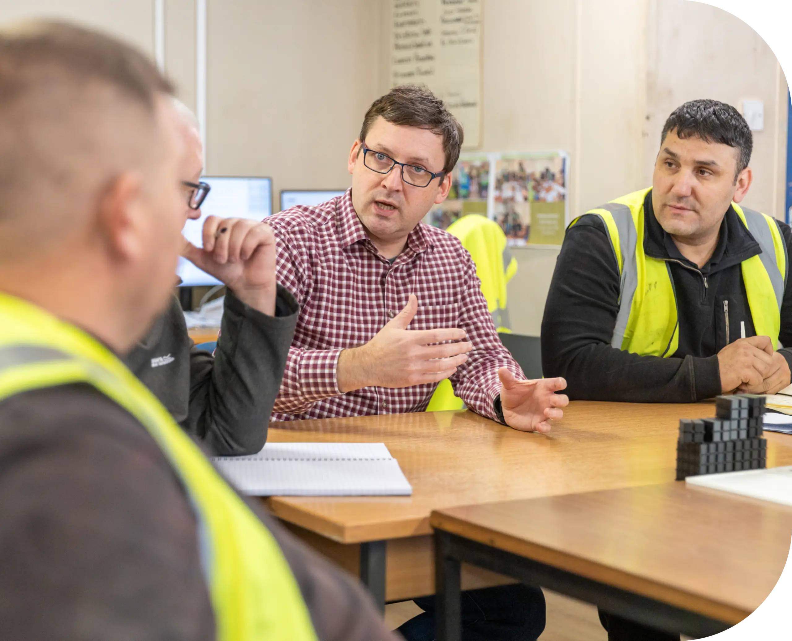Meeting at injection moulding manufacturer Heyside Group