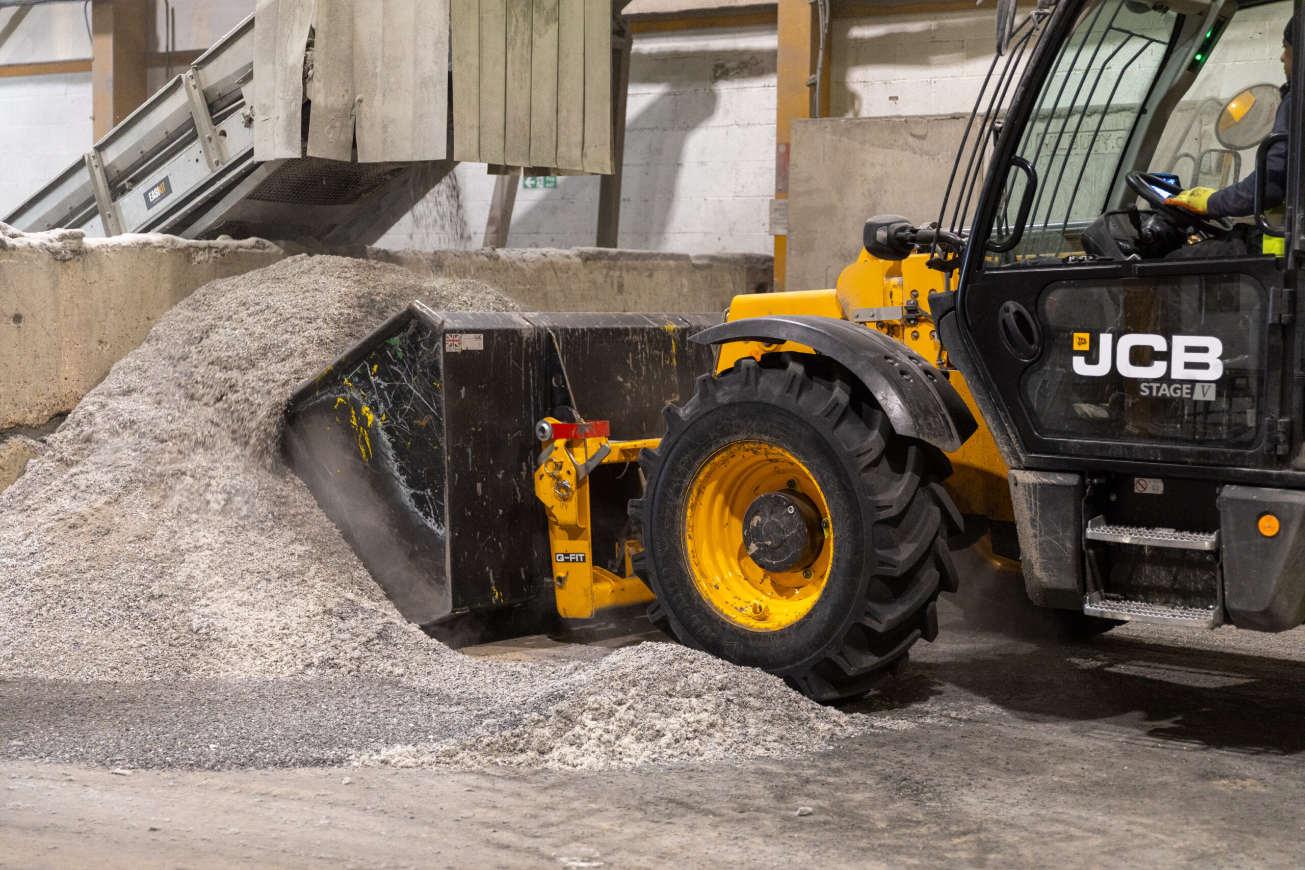 Recycled plastic material used at Heyside Group